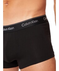CALVIN KLEIN CK 3 elastische Boxershorts mit Lurex-Logo b- Silber, Rot, Silber Lurex lgs - Herrenslip - 4