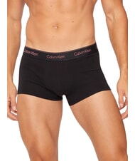 CALVIN KLEIN CK 3 elastische Boxershorts mit Lurex-Logo b- Silber, Rot, Silber Lurex lgs - Herrenslip - 5
