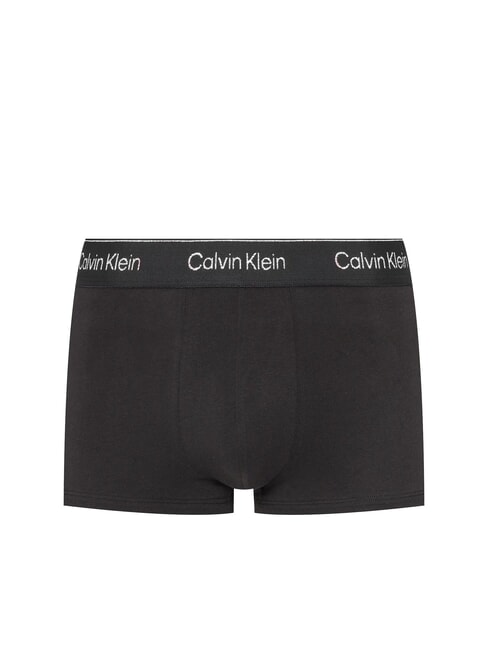 CK 3 elastische Boxershorts mit Lurex-Logo b- Silber, Rot, Silber Lurex lgs - Herrenslip