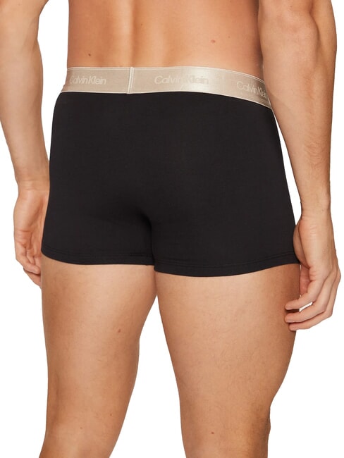 CK Boxershorts mit kontrastierendem Gummizug schwarz mit Kokon wb - Herrenslip