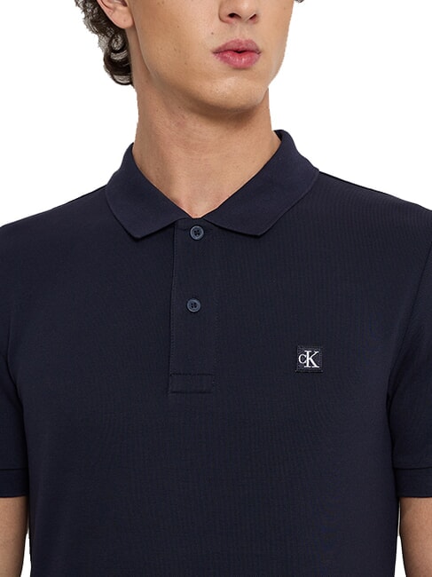 CK JEANS Kurzärmeliges Poloshirt aus Baumwolle Nachthimmel - Herren-Polo-Shirts/Herren-Polo-Shirt/Herrenpoloshirt/Herrenpoloshirts