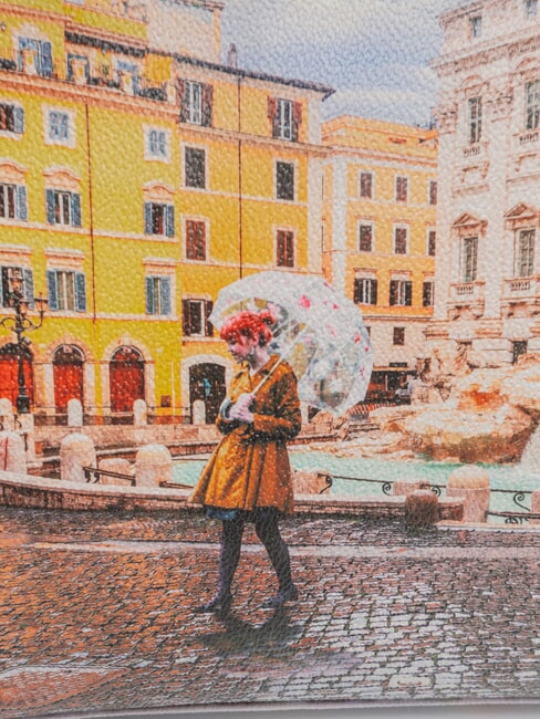 YESBAG Bedruckte Umhängetasche Regenbogen Rom - Damentaschen