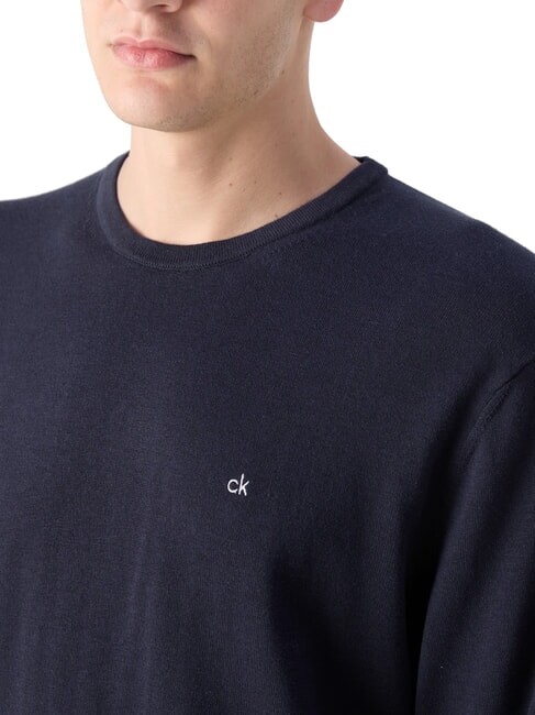 CK Pullover mit Rundhalsausschnitt und normaler Passform Nachthimmel - Herrenpullover