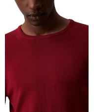 CALVIN KLEIN SUPERIOR WOOL Pullover aus Wolle mit Rundhalsausschnitt Syrah - Herrenpullover - 2