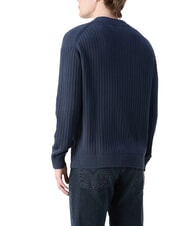 CALVIN KLEIN CK JEANS Pullover mit Rundhalsausschnitt und normaler Passform Tinte - Herrenpullover - 2