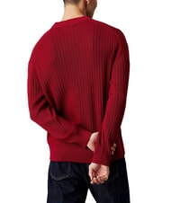 CALVIN KLEIN CK JEANS Pullover mit Rundhalsausschnitt und normaler Passform Weingut - Herrenpullover - 2