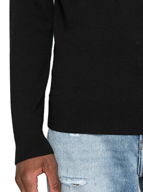 CK Slim-Fit-Rollkragenpullover aus Wolle ck schwarz - Herrenpullover