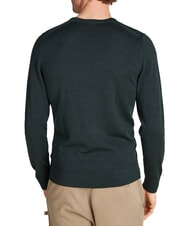 CALVIN KLEIN SUPERIOR WOOL Pullover aus Wolle mit Rundhalsausschnitt Mitternachtswaldheide - Herrenpullover - 2