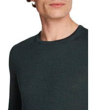 CALVIN KLEIN SUPERIOR WOOL Pullover aus Wolle mit Rundhalsausschnitt Mitternachtswaldheide - Herrenpullover - 3