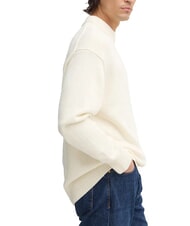 CALVIN KLEIN CK JEANS Oversize-Pullover mit Rundhalsausschnitt Elfenbein - Herrenpullover - 3