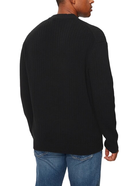 CK JEANS Pullover mit Rundhalsausschnitt und normaler Passform ck schwarz - Herrenpullover