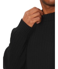 CALVIN KLEIN CK JEANS Pullover mit Rundhalsausschnitt und normaler Passform ck schwarz - Herrenpullover - 3