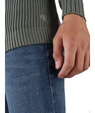 CALVIN KLEIN CK JEANS Gerippter Rundhalspullover endloses Grau - Herrenpullover - 3