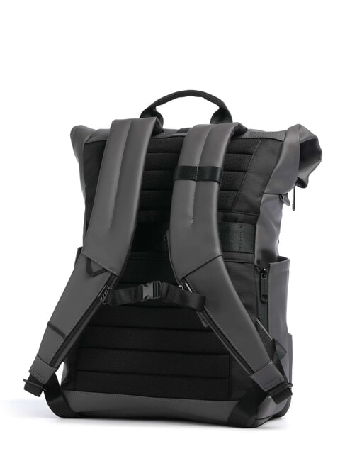 CORNER SPECIALE GOMMATO Rolltop-Rucksack für 15,6-Zoll-Laptop GRAU - PC-Rucksäcke