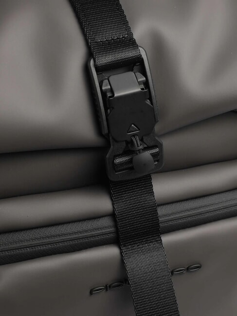 CORNER SPECIALE GOMMATO Rolltop-Rucksack für 15,6-Zoll-Laptop GRAU - PC-Rucksäcke