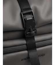 PIQUADRO CORNER SPECIALE GOMMATO Rolltop-Rucksack für 15,6-Zoll-Laptop GRAU - PC-Rucksäcke - 3