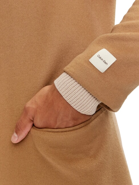 CK Mantel aus Wollmischung natürliches Khaki - Herrenjacken
