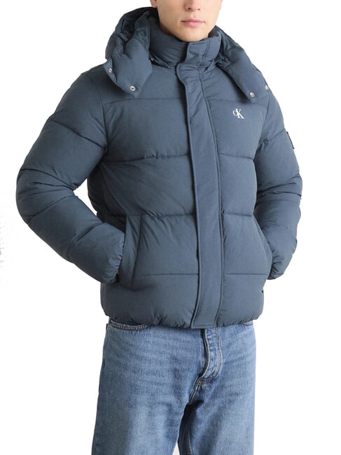 CK JEANS Wattierte Jacke mit Kapuze Tinte - Daunenjacken f&uuml;r Herren