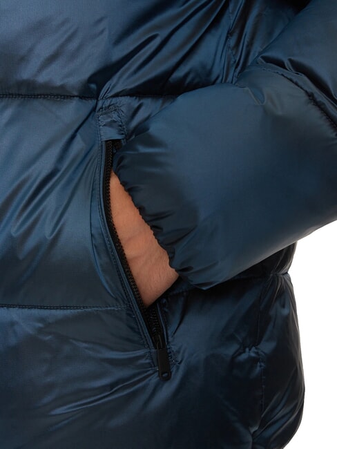 CK JEANS Glänzende Steppjacke Chinablau / CK Schwarz - Daunenjacken für Herren