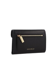 COCCINELLE C-ME Mittelgroße Brieftasche aus Leder Schwarz - Brieftaschen Damen - 3