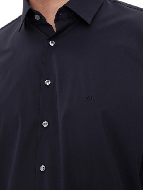 CK Slim Fit-Hemd aus Baumwollpopeline Nachthimmel - Herrenhemden