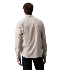 CALVIN KLEIN CK Gestreiftes Hemd aus Stretch-Popeline Londoner Nebel - Herrenhemden - 2