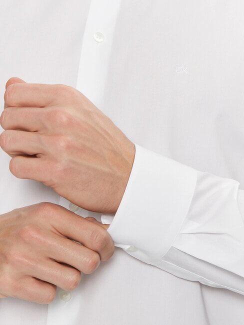 CK Stretchhemd, normale Passform strahlendes Weiß - Herrenhemden
