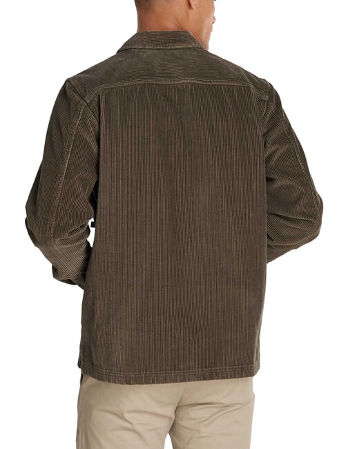 CK JEANS Relaxed Fit Cord-Langarmhemd Asphalt - Herrenhemden