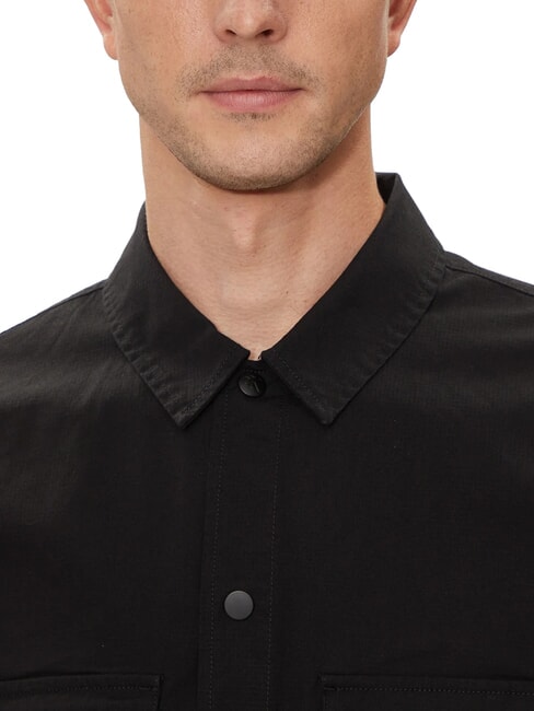 CK JEANS Relaxed Fit Langarm-Cargohemd ck schwarz - Herrenhemden