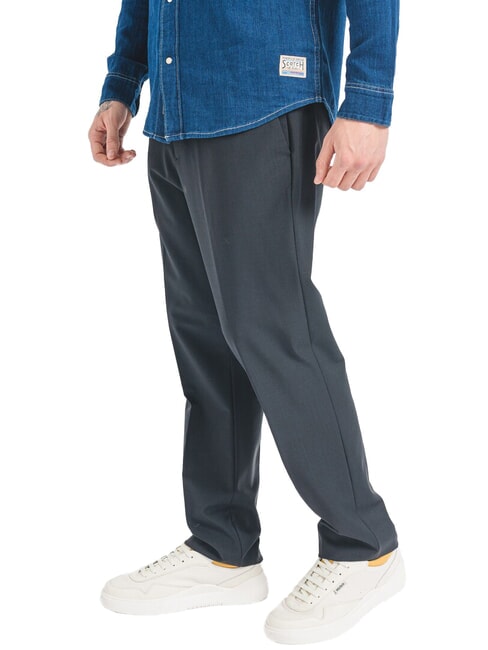 CK Slim Fit-Hose aus Wollmischung Schwarz - Hosen Herren