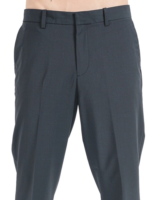 CK Slim Fit-Hose aus Wollmischung Schwarz - Hosen Herren