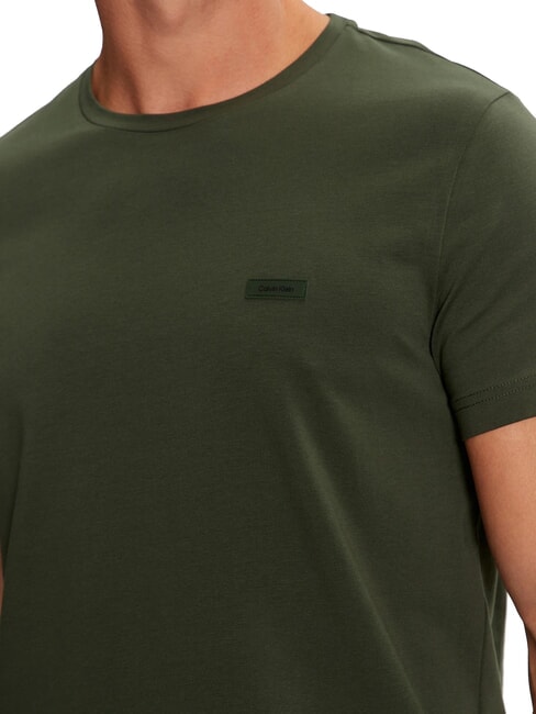 CK Slim Fit Stretch-Kurzarm-T-Shirt Mitternachtswald - Herren-T-Shirts