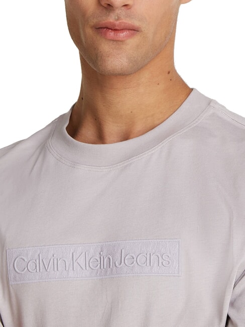 CK JEANS T-Shirt mit besticktem Box-Tee im Regular-Fit Möwengrau - Herren-T-Shirts