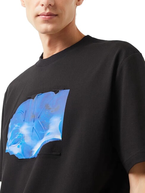 CK JEANS Kurzärmliges T-Shirt mit Euphoric-Prägung ck schwarz - Herren-T-Shirts