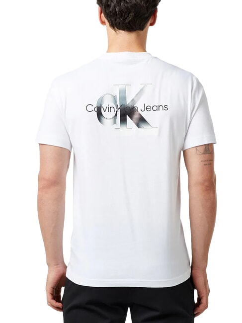 CK JEANS Kurzärmeliges Baumwoll-T-Shirt strahlendes Weiß - Herren-T-Shirts