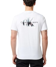 CALVIN KLEIN CK JEANS Kurzärmeliges Baumwoll-T-Shirt strahlendes Weiß - Herren-T-Shirts - 2