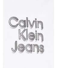 CALVIN KLEIN CK JEANS Kurzarm-T-Shirt mit 3D-Logo-Print strahlendes Weiß - Herren-T-Shirts - 4
