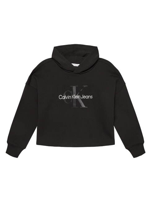 CK KIDS Kapuzenpullover mit Glitzer-Logo-Print ck schwarz - Sweatshirts Kinder