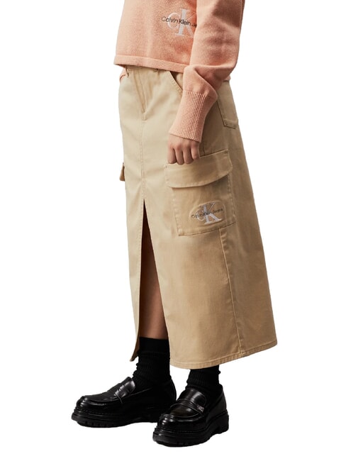 CK KIDS Cargorock mit Schlitz blasses Khaki - R&ouml;cke f&uuml;r kleine M&auml;dchen
