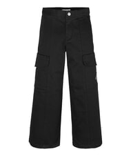 CALVIN KLEIN CK KIDS Mädchen-Cargohose aus Baumwolle ck schwarz - Kinderhosen - 3
