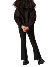 CALVIN KLEIN CK KIDS Nadelstreifenhose mit hoher Taille für Mädchen ck schwarz - Kinderhosen - 2