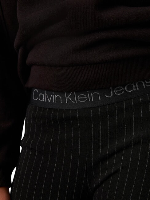 CK KIDS Nadelstreifenhose mit hoher Taille für Mädchen ck schwarz - Kinderhosen