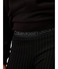 CALVIN KLEIN CK KIDS Nadelstreifenhose mit hoher Taille für Mädchen ck schwarz - Kinderhosen - 4