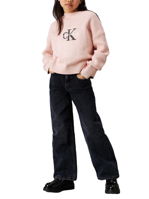 CK KIDS Relaxed Fit-Jeans für Mädchen blau schwarz starr - Kinderhosen