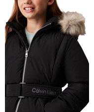 CALVIN KLEIN CK KIDS Lange Daunenjacke für Mädchen mit Kapuze ck schwarz - Kinder Jacken - 3