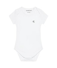 CALVIN KLEIN CK KIDS 2er-Set Babybodys rosa Sand / strahlendes Weiß - Strampler und Baby-Outfits - 4