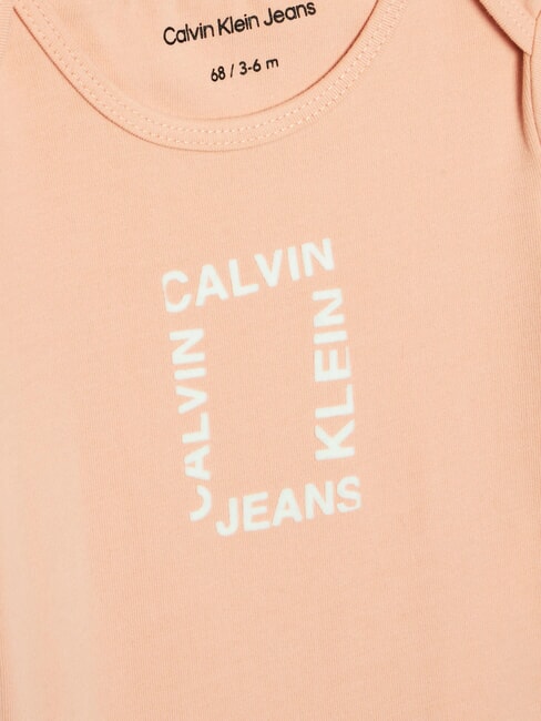 CK KIDS 2er-Set Babybodys rosa Sand / strahlendes Weiß - Strampler und Baby-Outfits