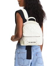 LOVE MOSCHINO QUILTED Rucksack mit Tasche Weiß - Damentaschen - 6