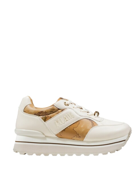 GEO JR Plateau-Sneaker gebrochenes Weiß/Geo-Beige - Damenschuhe