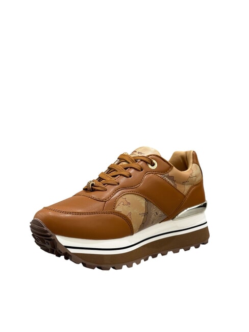 GEO JR Plateau-Sneaker Leder / Geobeige - Damenschuhe